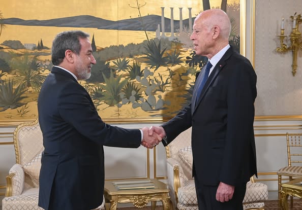 قيس سعيّد يلتقي وزير الخارجية الإيراني عبّاس عراقجي