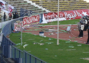 سوسة: فتح بحث تحقيقي ضد 50 شخصاً على خلفية أحداث شغب في ملعب أولمبي